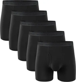 Natural Feelings Men's Underwear Viscose from Bamboo Boxer Briefs Underwear Pack for Men