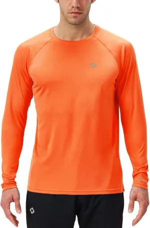 NAVISKIN Men's Rash Guard Shirts Swim Shirts UPF 50  UV Sun Protection Long Sleeve Shirts Lightweight Quick Dry