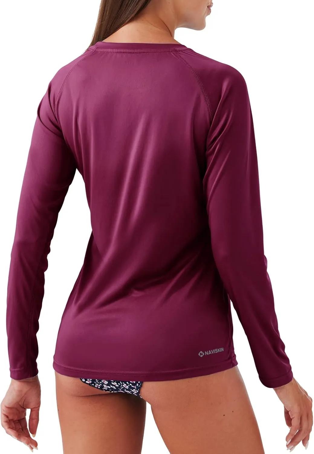 NAVISKIN Women's UPF 50  Sun Protection Long Sleeve Shirts Rash Guard Shirts Quick Dry Lightweight Hiking Shirts