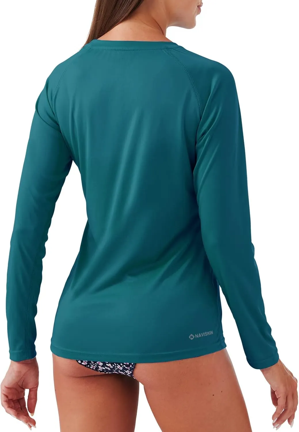 NAVISKIN Women's UPF 50  Sun Protection Long Sleeve Shirts Rash Guard Shirts Quick Dry Lightweight Hiking Shirts