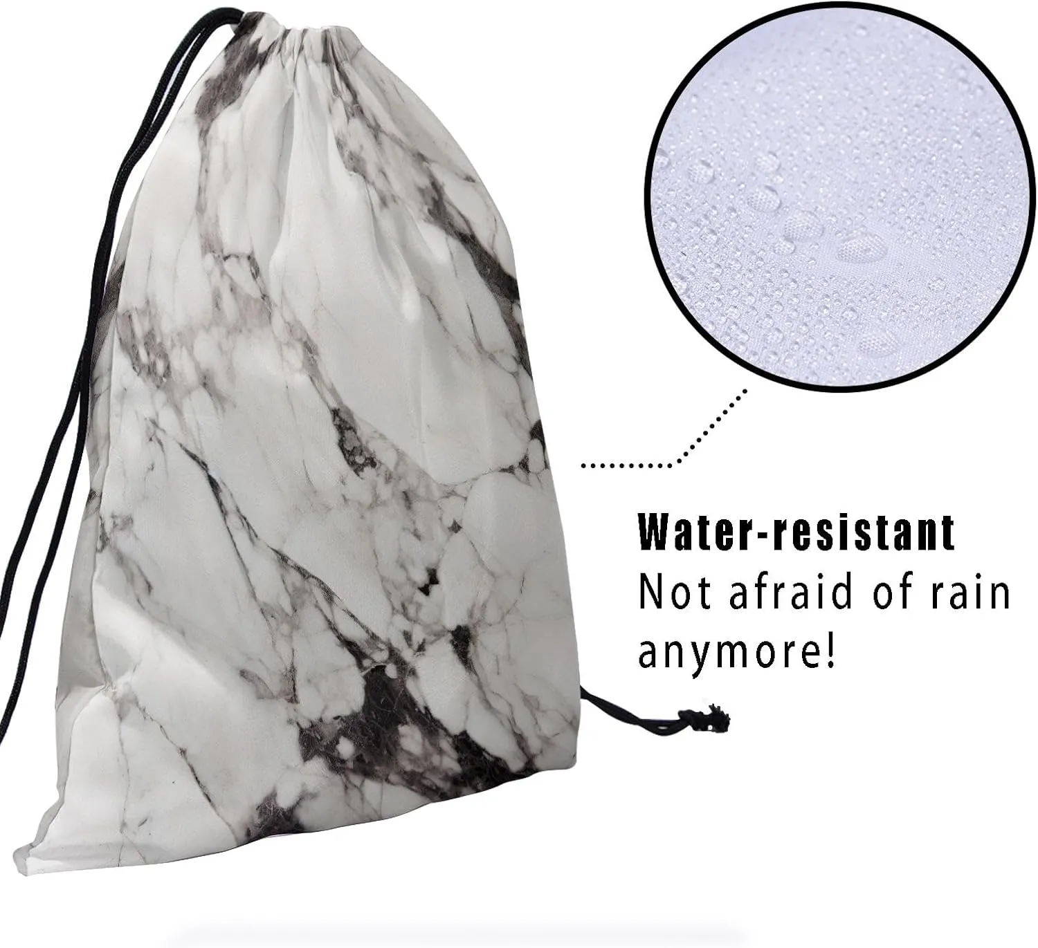 Nerxy Marble Gymnastics Grip Bag Marbles Drawstring Grip Bag Stone Gymnastics Pouch String Bag for Gym Sports Storage