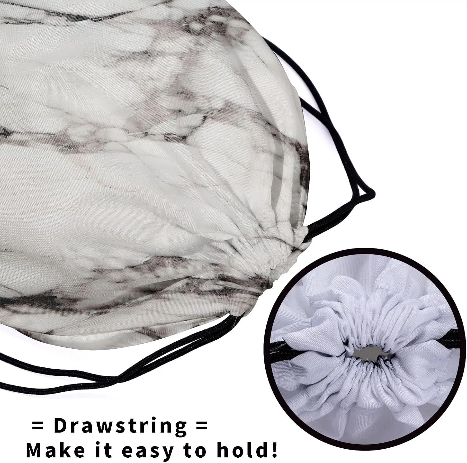 Nerxy Marble Gymnastics Grip Bag Marbles Drawstring Grip Bag Stone Gymnastics Pouch String Bag for Gym Sports Storage