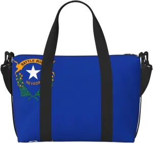 Nevada State Flag Women's Hand-held Crossbody Travel Bag, Casual Handbag with Zipper, Suitable for Work, Travel, Fitness, Travel