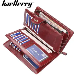New Women Wallet Female Purse Leather Wallet Long Coin Purse Card