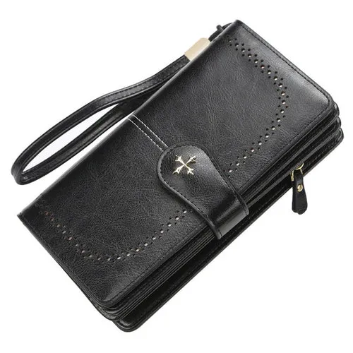 New Women Wallet Female Purse Leather Wallet Long Coin Purse Card