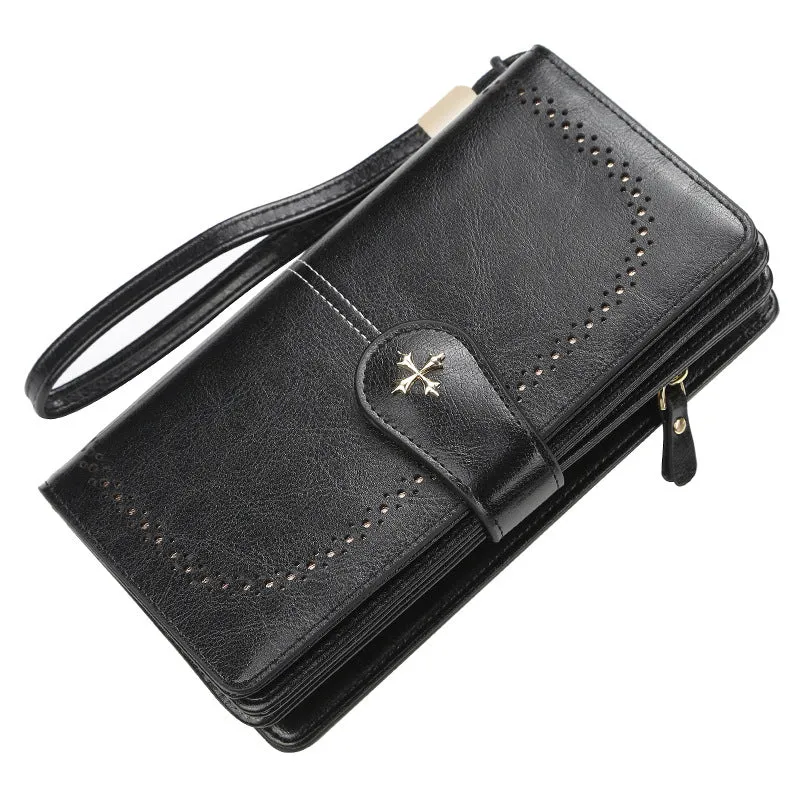 New Women Wallet Female Purse Leather Wallet Long Coin Purse Card