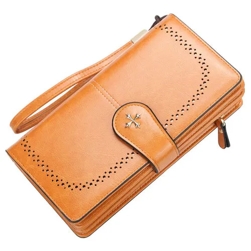 New Women Wallet Female Purse Leather Wallet Long Coin Purse Card