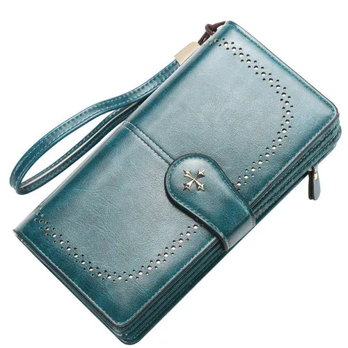 New Women Wallet Female Purse Leather Wallet Long Coin Purse Card