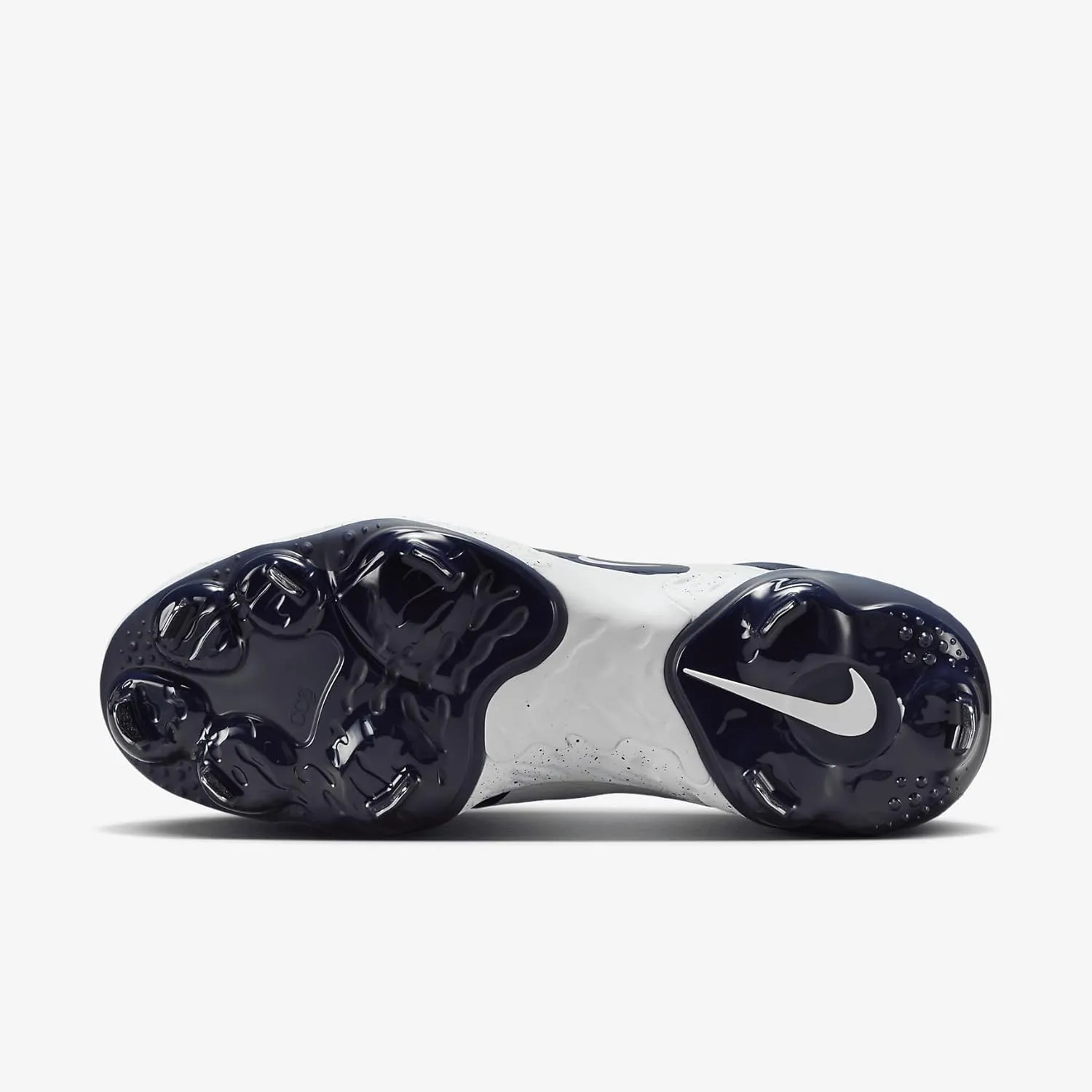 Nike Alpha Huarache Elite 4 Low Baseball Cleats (FD2745-107, White/Midnight Navy)