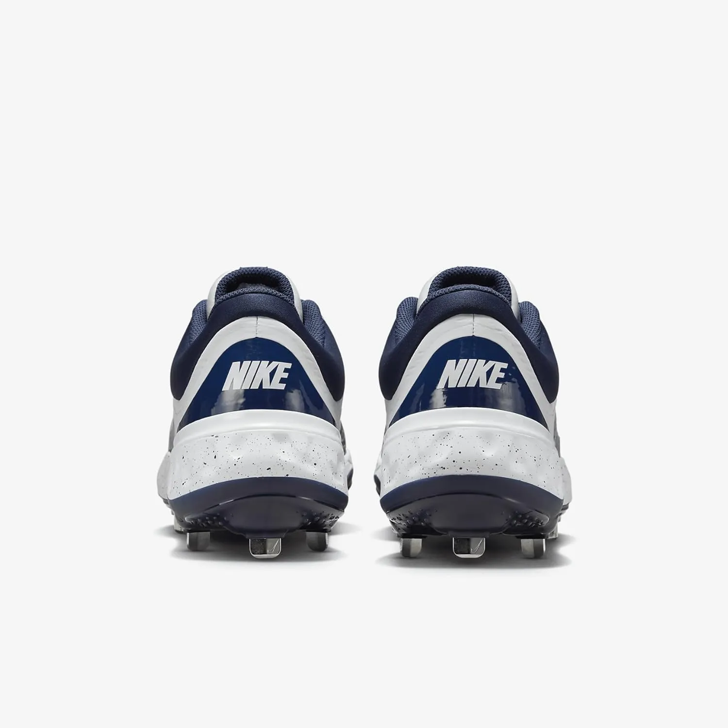 Nike Alpha Huarache Elite 4 Low Baseball Cleats (FD2745-107, White/Midnight Navy)