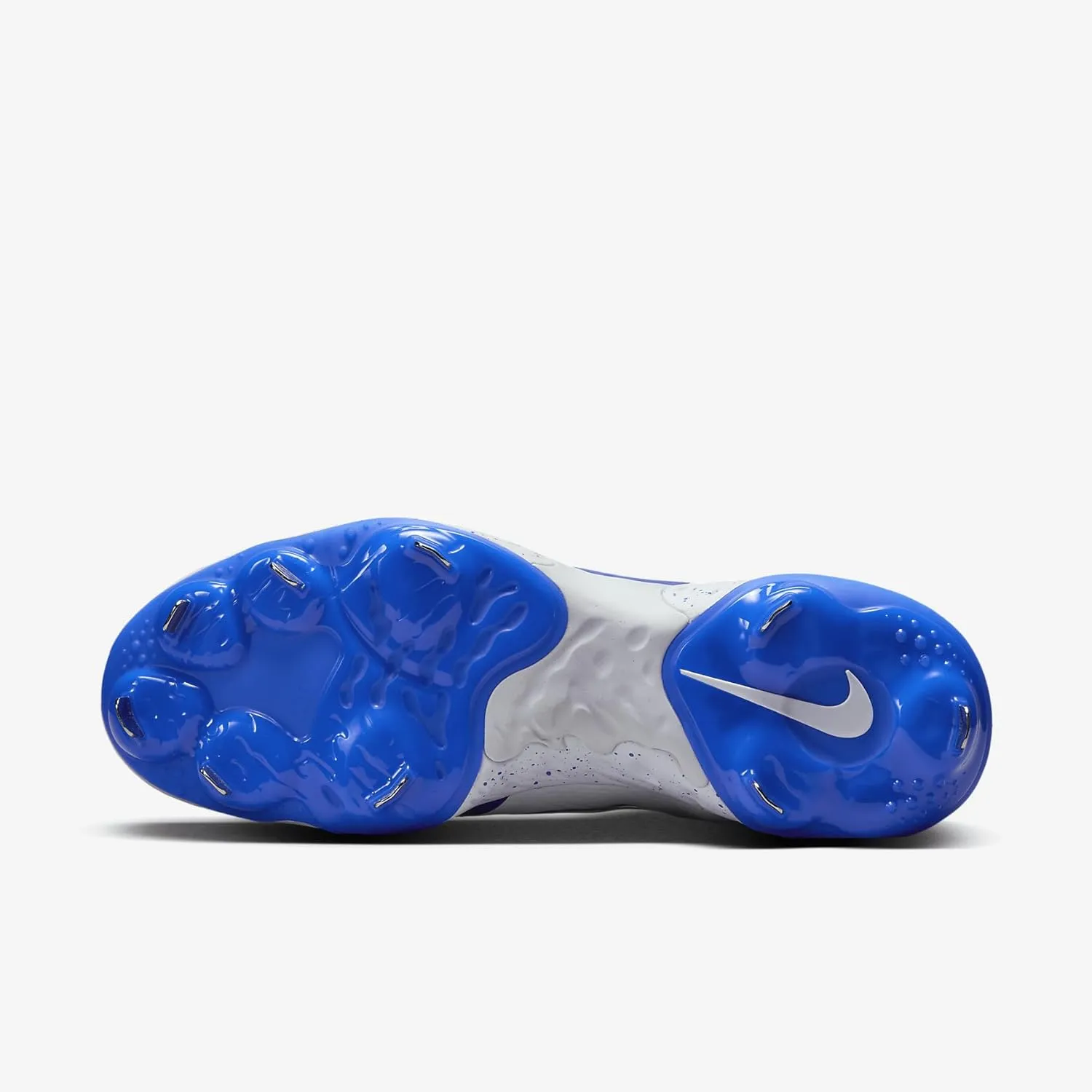 Nike Alpha Huarache Elite 4 Low Baseball Cleats (FD2745-108, White/Hyper Royal)