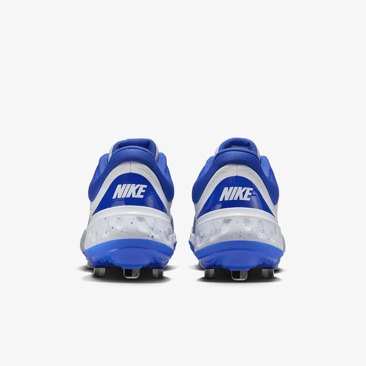 Nike Alpha Huarache Elite 4 Low Baseball Cleats (FD2745-108, White/Hyper Royal)