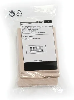 Nilfisk Vacuum Bags Brown, 10/Pack (107413584)