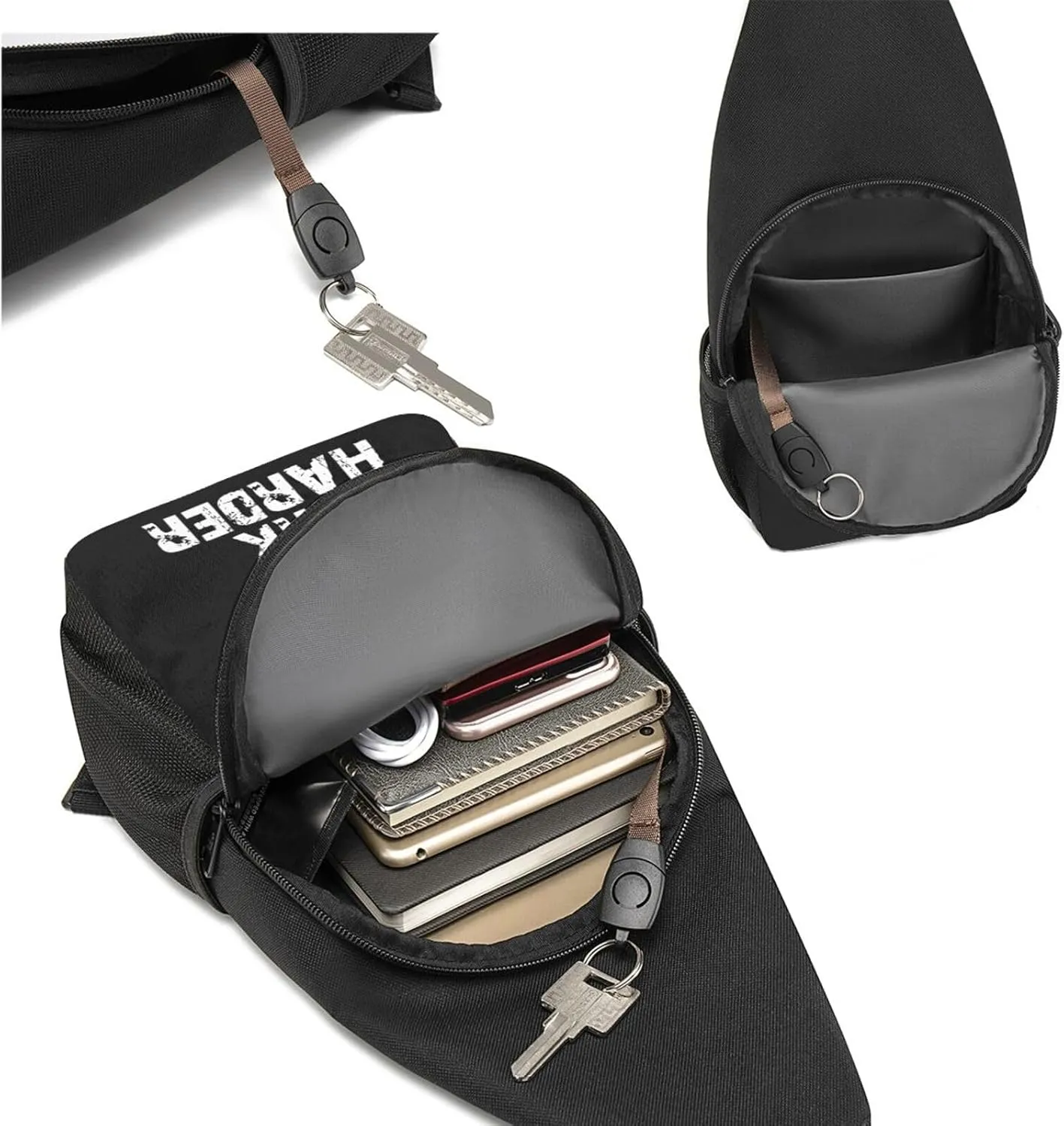 Nobody Cares Work Harder Adjustable Fanny Pack Waist Bag For Travel Sports