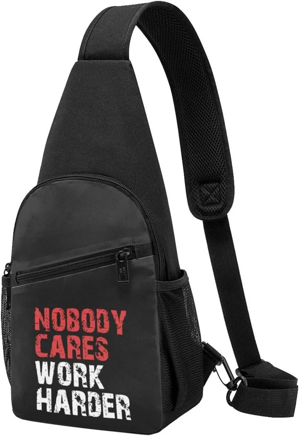 Nobody Cares Work Harder Adjustable Fanny Pack Waist Bag For Travel Sports