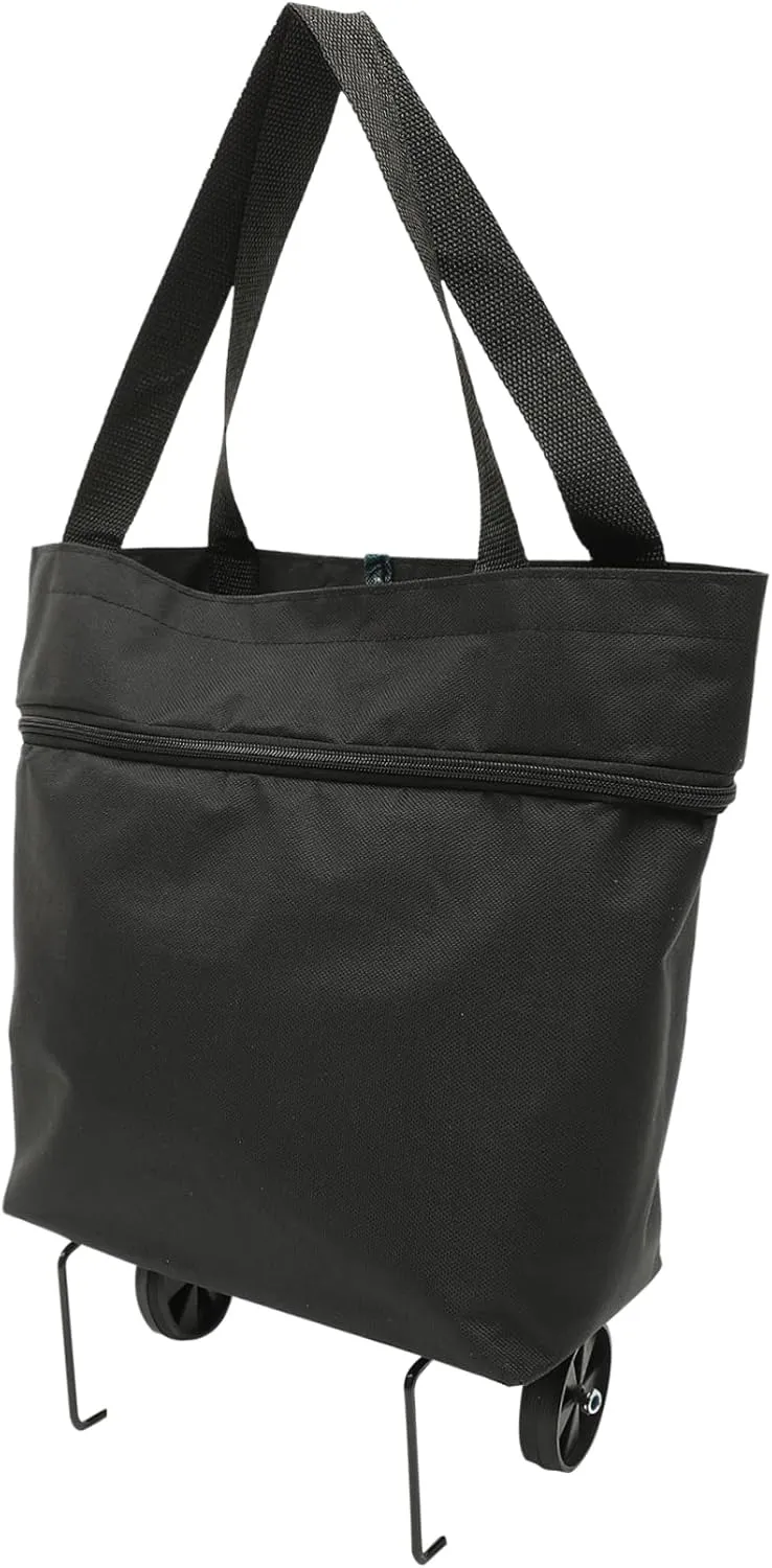 NOLITOY Storage Bag with Wheels Grocery Cart with Wheels Folding Grocery Bag Reusable Grocery Bag Laundry Bags Travel Carry on Bag Outdoor Storage Bag Trunk Oversized Oxford Cloth Shopping