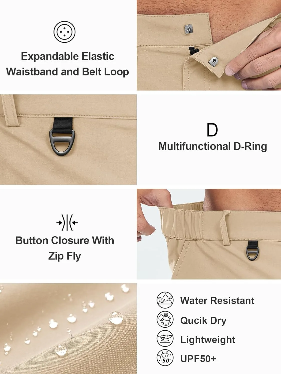 NORTHYARD Men's Casual Cargo Shorts Lightweight 9" Hiking Golf Work Quick Dry Camping Outdoor Travel Fishing with 7 Pockets