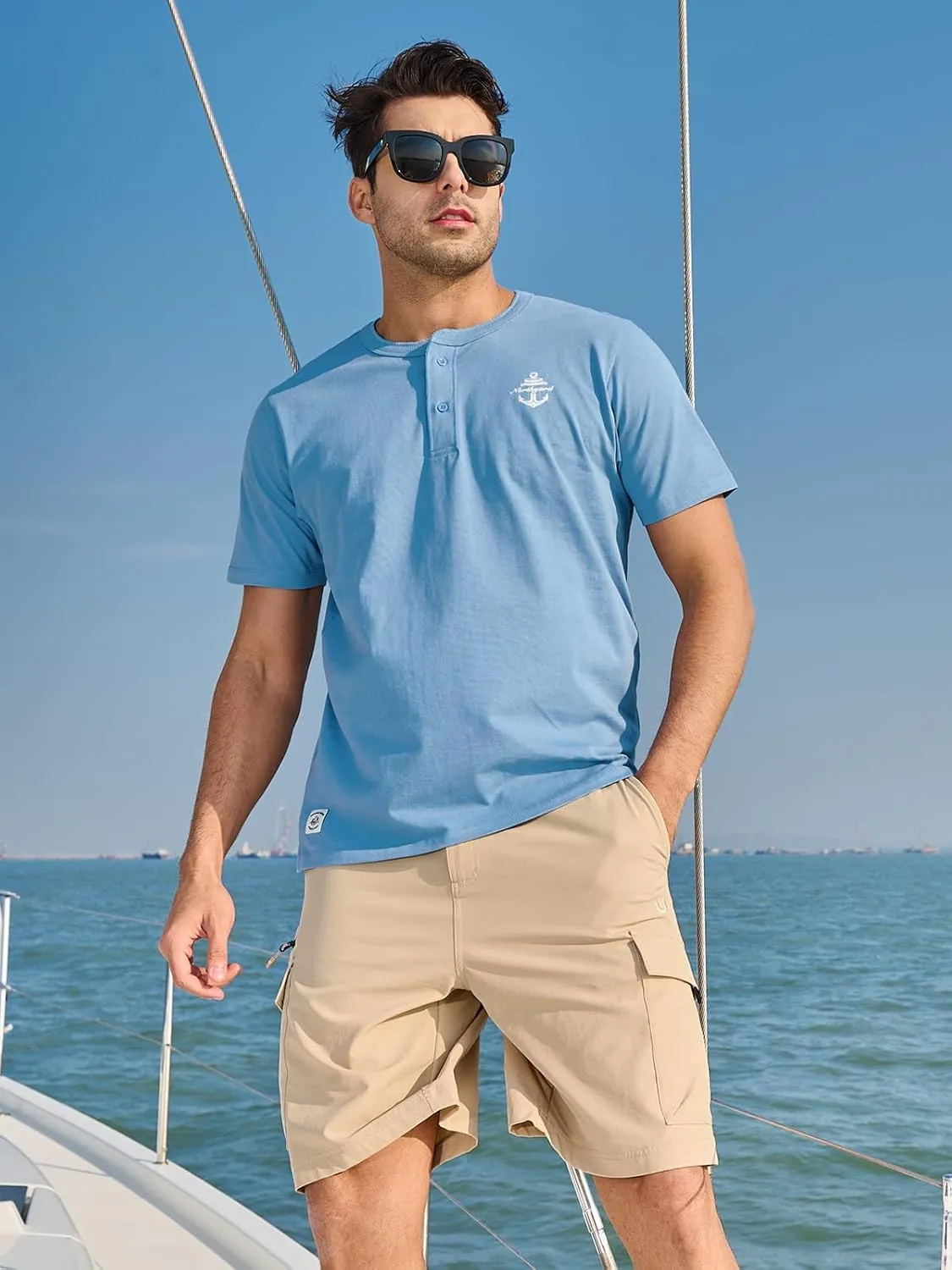NORTHYARD Men's Casual Cargo Shorts Lightweight 9" Hiking Golf Work Quick Dry Camping Outdoor Travel Fishing with 7 Pockets