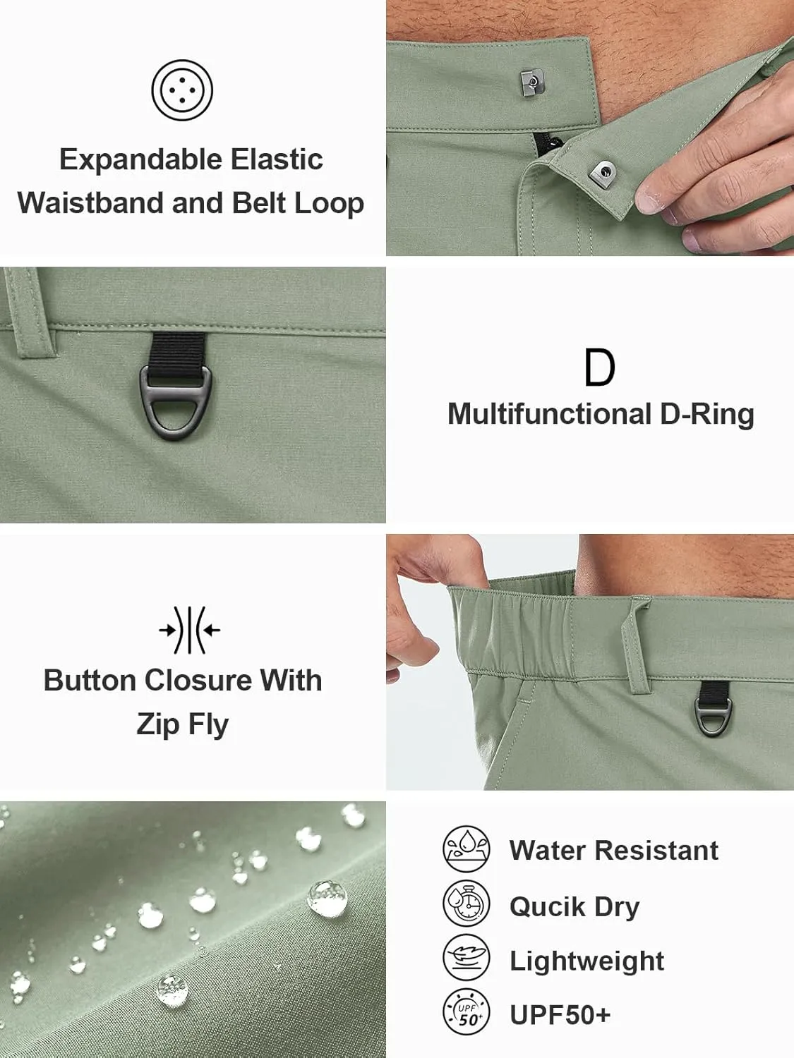 NORTHYARD Men's Casual Cargo Shorts Lightweight 9" Hiking Golf Work Quick Dry Camping Outdoor Travel Fishing with 7 Pockets