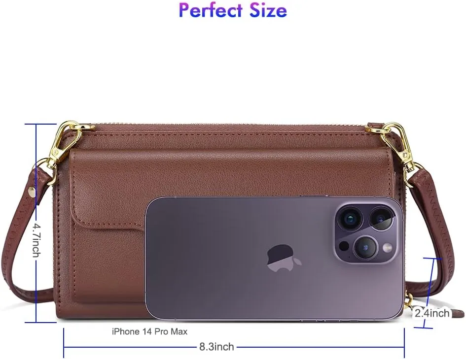 nuoku Crossbody Bags, Wristlet Wallets, Small Clutch Purses - Cell Phone & RFID Wallet for Women