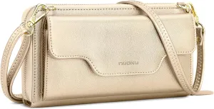 nuoku Women's Small Crossbody Shoulder Bags, Clutch Purses Wristlet Phone Wallet for Women with Credit Card Holder