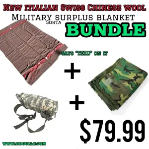 ODGG WWW Bundle - Swiss, Wool, M81 Woobie, ACU Waist Pack