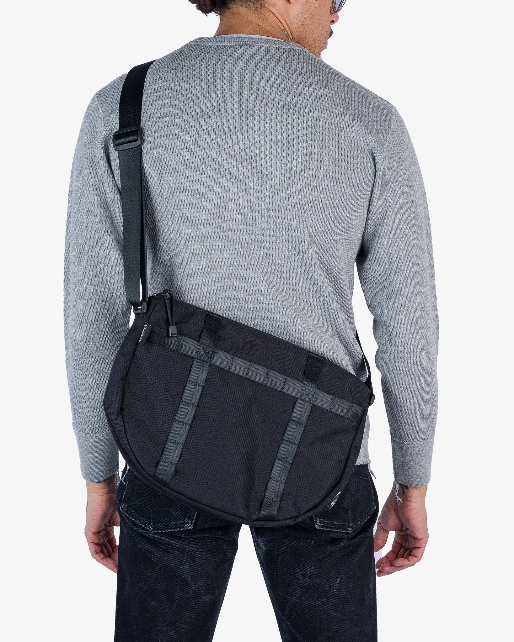 OGL Originale Tech Material Hobo Bag - Black