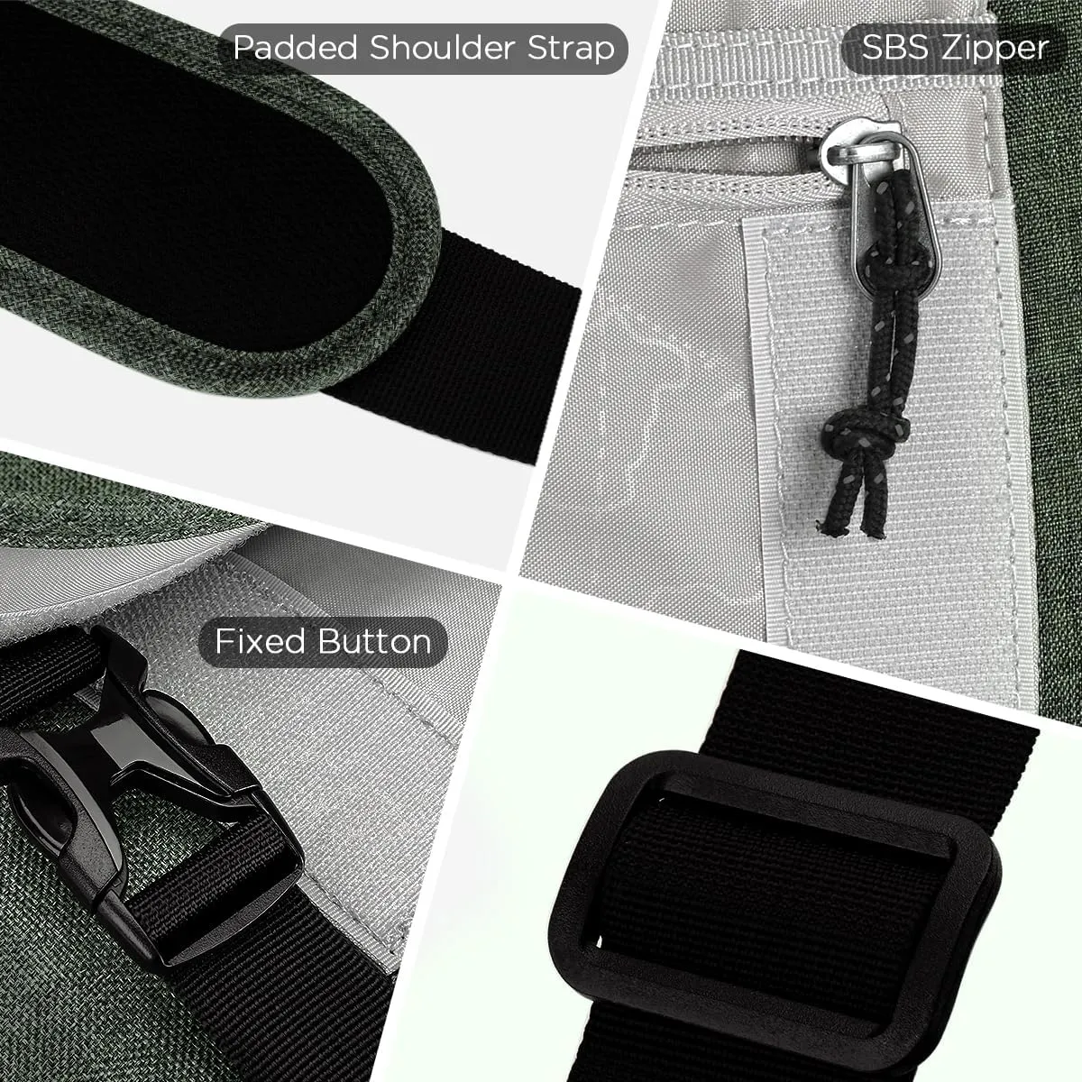 OIWAS Messenger Bag for Men, 15.6 Inch Laptop Crossbody Bags Women Casual Satchel Shoulder Bag College Travel Office Briefcase (15.6 Inch, Dark Green)