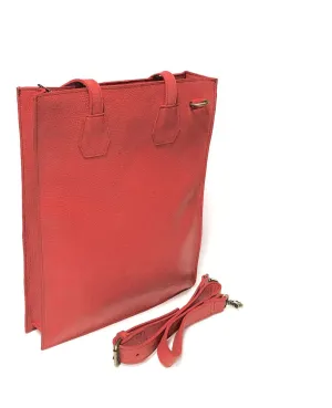 ON SALE Ladies Red Messenger Lap top Bag | Paper girl Bag | Shoulder Bag | Cow Hide African Leather | Stylish Lady | Journalist Reporter Bag
