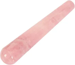 oni Wand Massage Stick Natural Rose Quartz Face Body Eye Crystal Mineral Stone Massager Health Skin Care Gua Sha Detox Lifting Y(Rose Quartz)