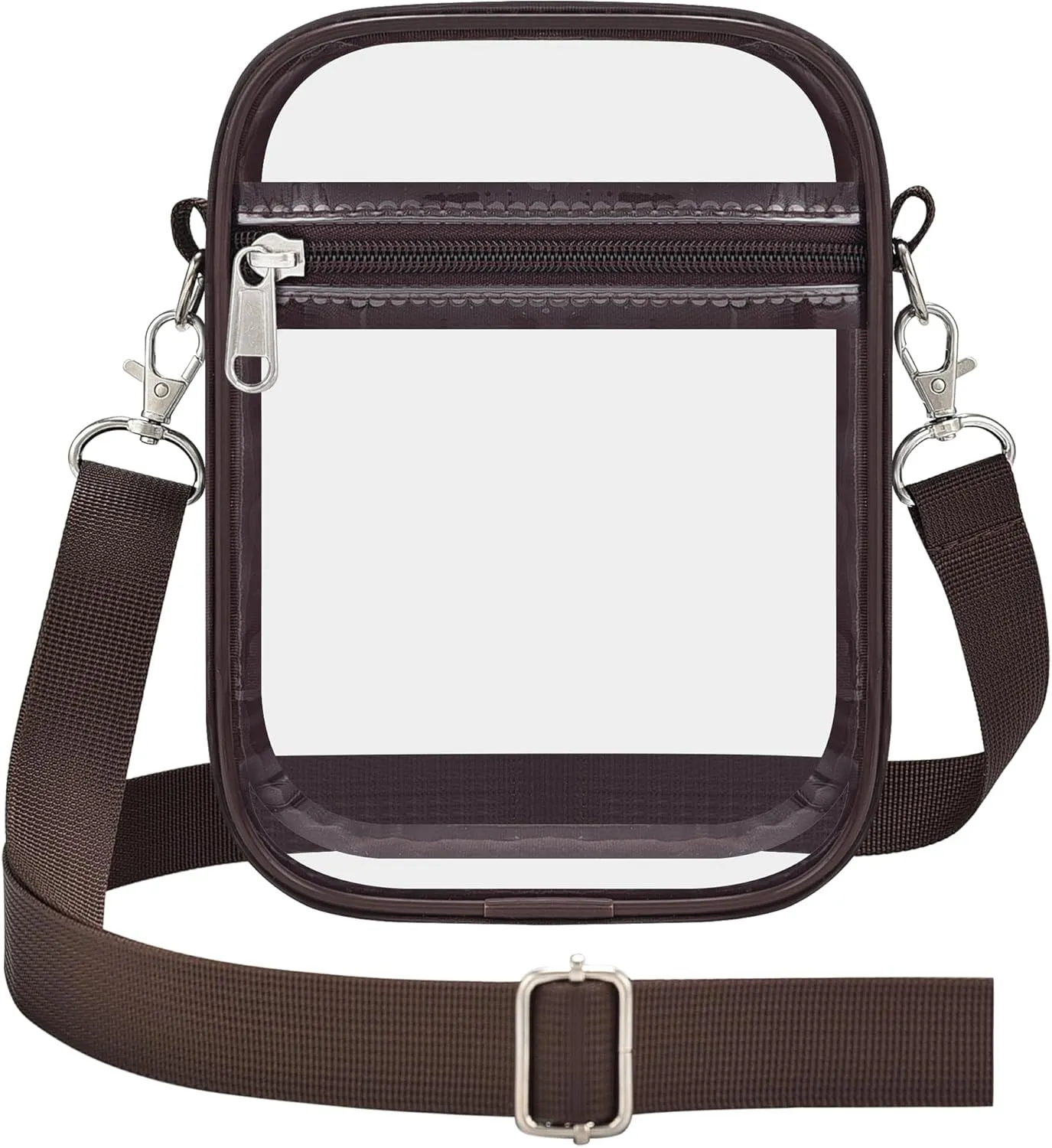 OrabenClear Messenger Bag Clear Bag Stadium Approved, Clear Purse Clear Crossbody Bag for Work, Workout, Sports