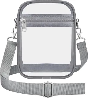 OrabenClear Messenger Bag Clear Bag Stadium Approved, Clear Purse Clear Crossbody Bag for Work, Workout, Sports
