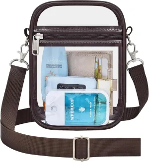 OrabenClear Messenger Bag Clear Bag Stadium Approved, Clear Purse Clear Crossbody Bag for Work, Workout, Sports