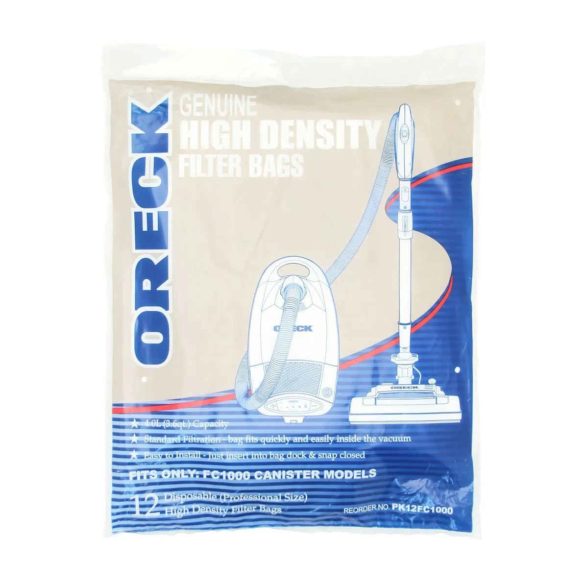 Oreck FC1000 Bags - 6 Bags - Generic