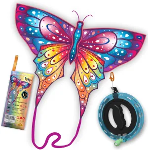 ORGCLDKT-Quadwing Bionic Flying Insect Kite-Butterfly Kite/Dragonfly Kite, Super Easy to Fly with, Ideal for Kids, Adults, Girls, Boys. Kites for The Beach, Grassland, Hiking