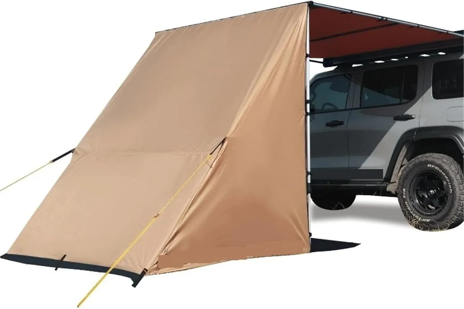 Outdoor Car Side Tent, Expansion Accessories, Shelter with Windows, Side Arrangement of Bags, Projection Screen(2m Tent and Cloth)