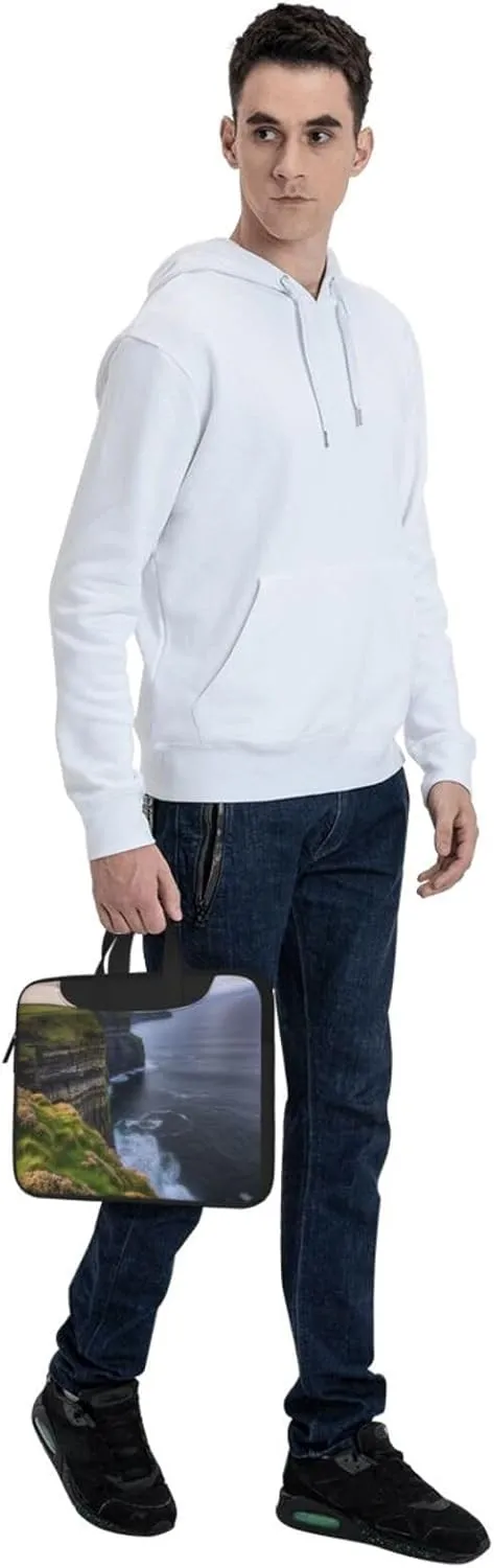 Outdoors The Cliffs Laptop Shoulder Bag Portable Laptop Bag Laptop Case Crossbody Briefcase w/Strap Handle