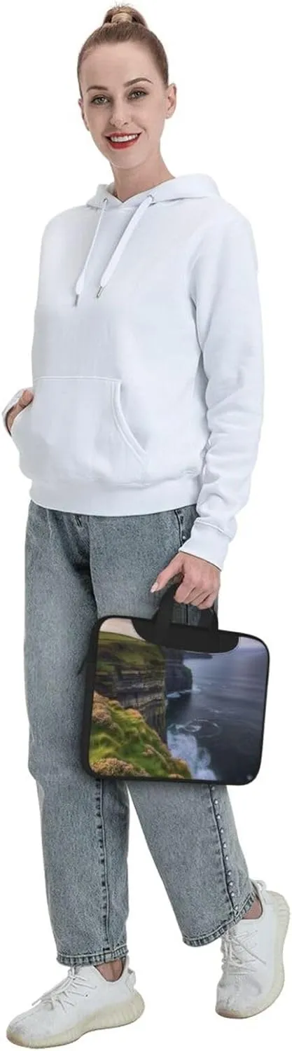 Outdoors The Cliffs Laptop Shoulder Bag Portable Laptop Bag Laptop Case Crossbody Briefcase w/Strap Handle