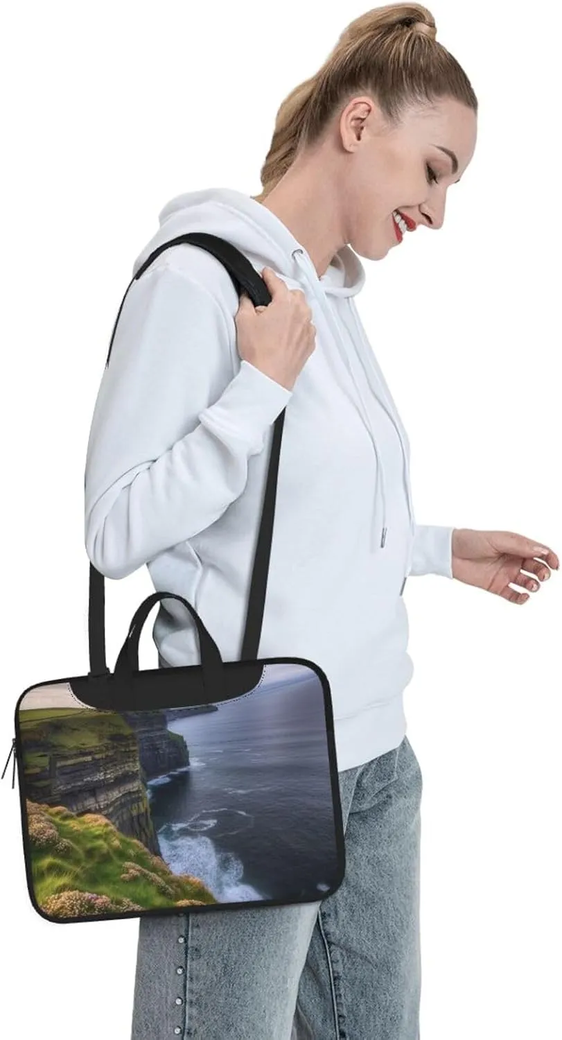 Outdoors The Cliffs Laptop Shoulder Bag Portable Laptop Bag Laptop Case Crossbody Briefcase w/Strap Handle