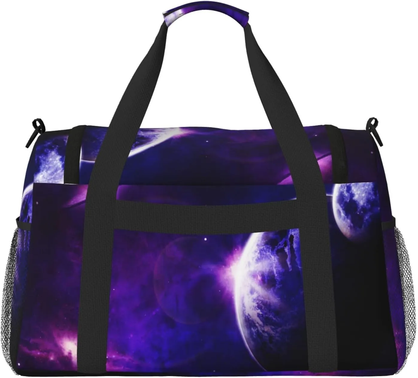 Outer Space Travel Duffel Bag Large Foldable Waterproof Overnight Bag For Beach Swim Bags Pool Sports Gym
