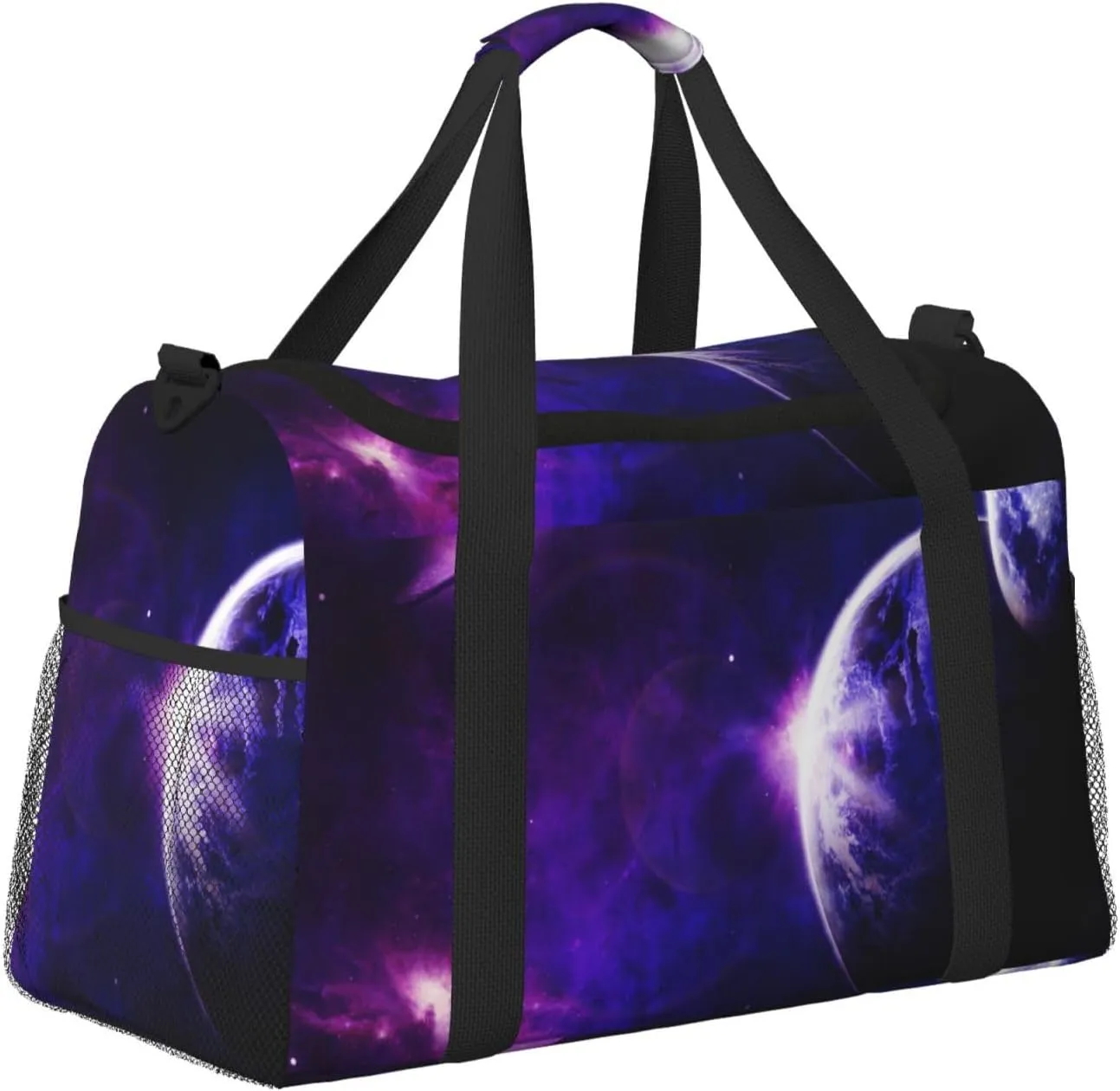 Outer Space Travel Duffel Bag Large Foldable Waterproof Overnight Bag For Beach Swim Bags Pool Sports Gym