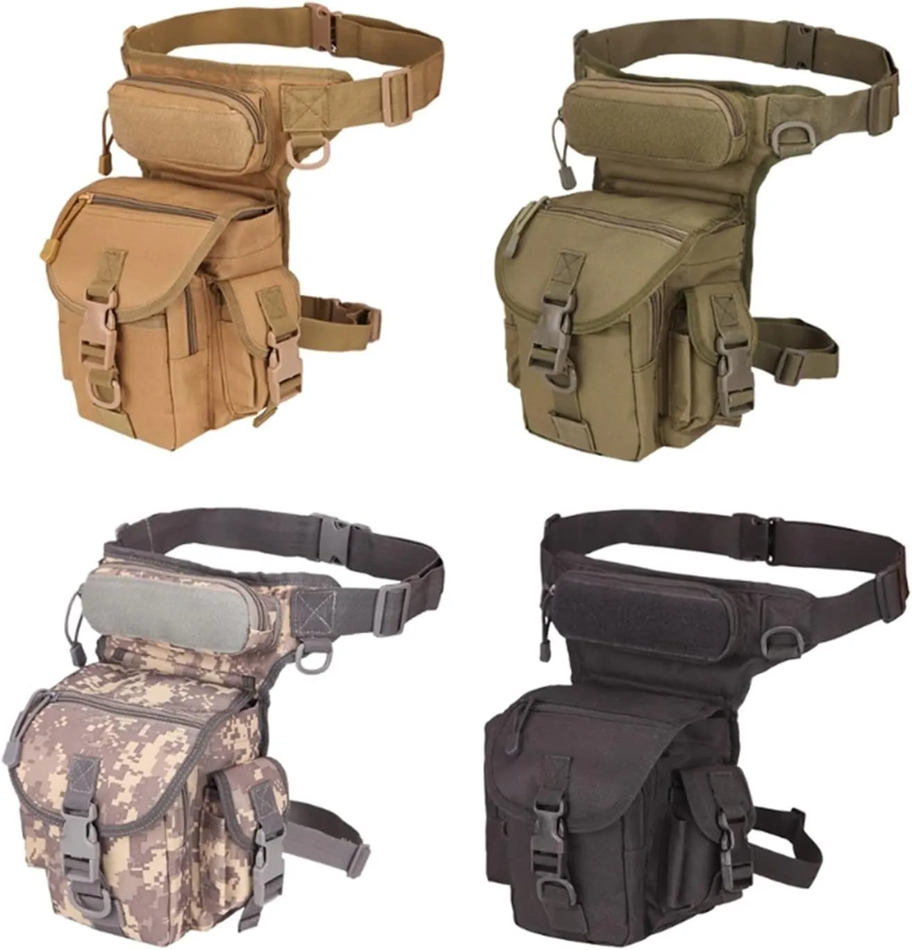 Oxford Cloth Army Camouflage Style Pinpointing Metal Detector Find Bag Messenger Journalist Photography Sport Leg Bag Utility Manager(ACU)