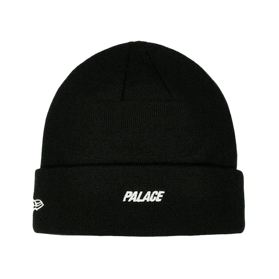 Palace x New Era Mask Beanie Black Black