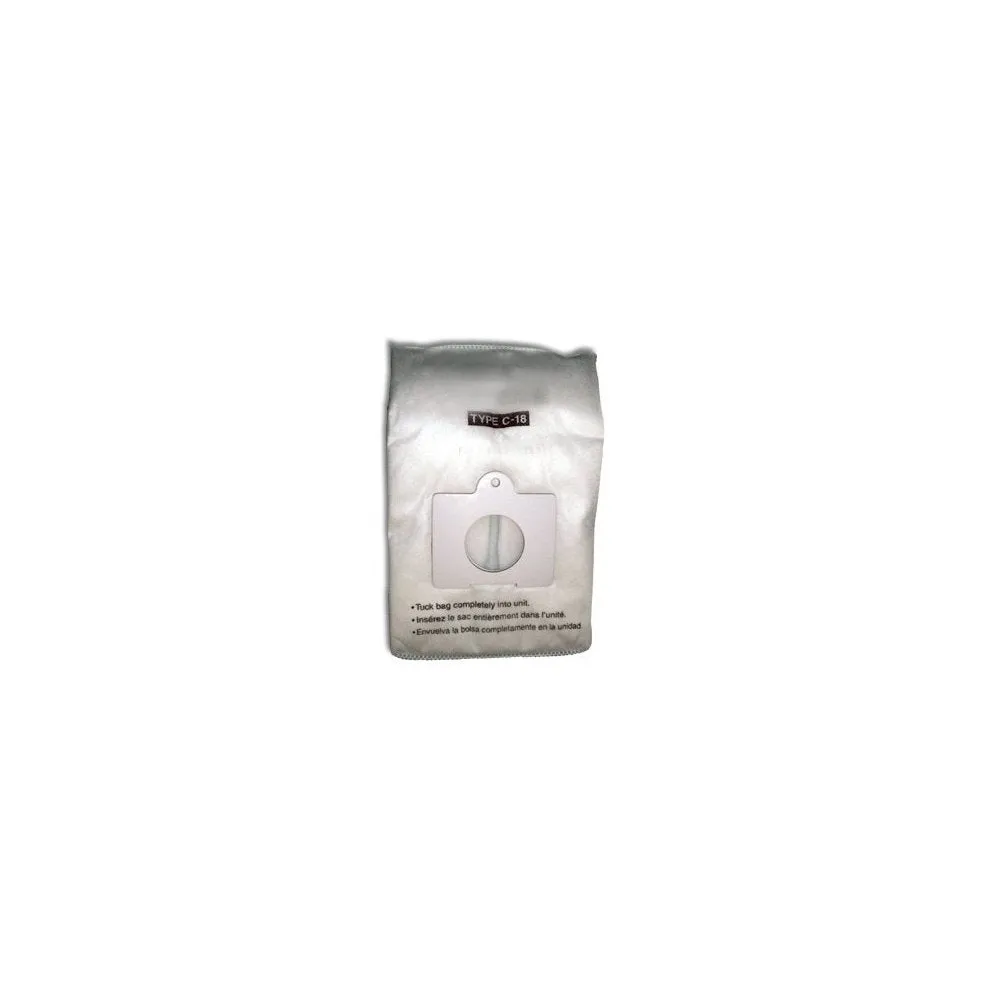 Panasonic Type C-18 Micro-Allergen Cloth Bags 4-Pack, Compare with Panasonic Part# AMC-J3EP Canister Replacement Ba