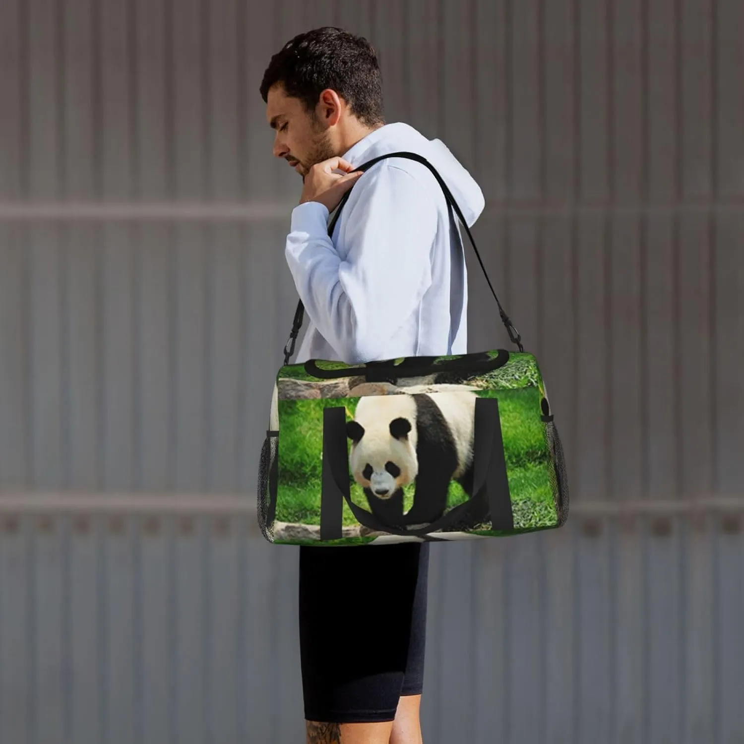 Panda Travel Duffel Bag Large Foldable Waterproof Overnight Bag For Beach Swim Bags Pool Sports Gym