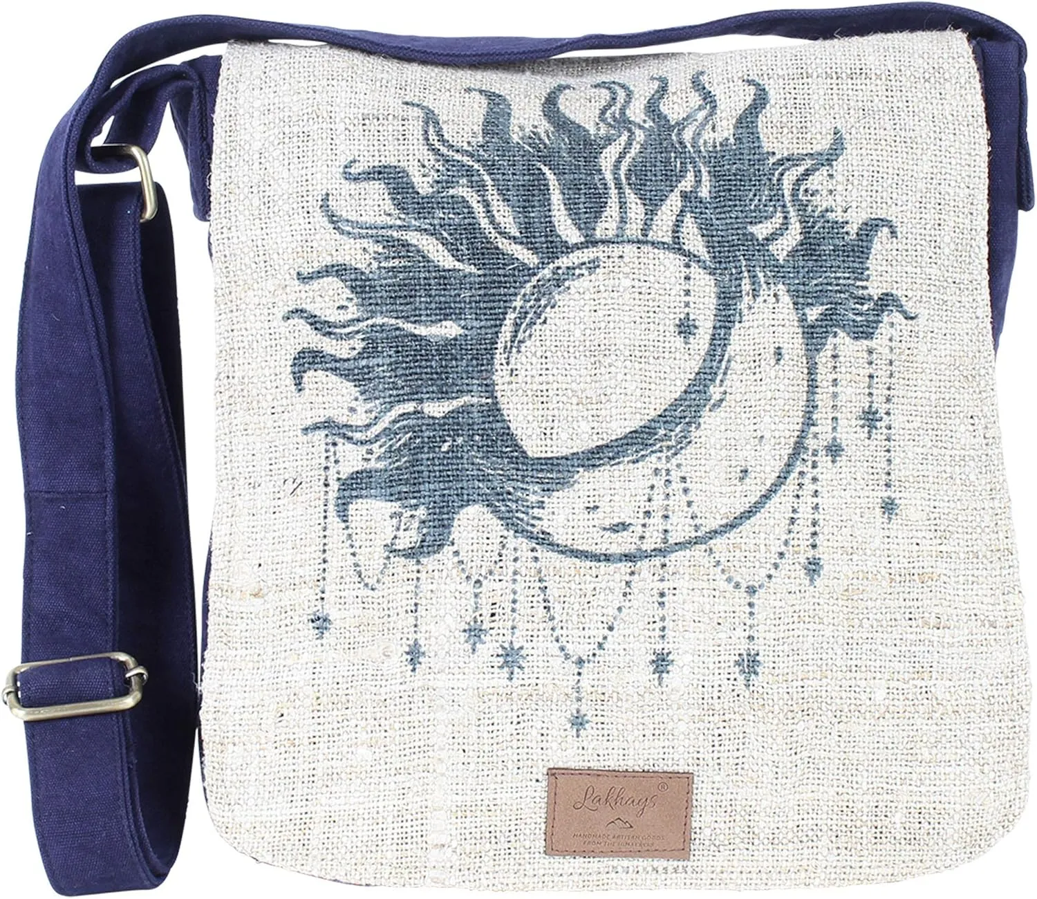 Pandora Hemp Messenger Bag