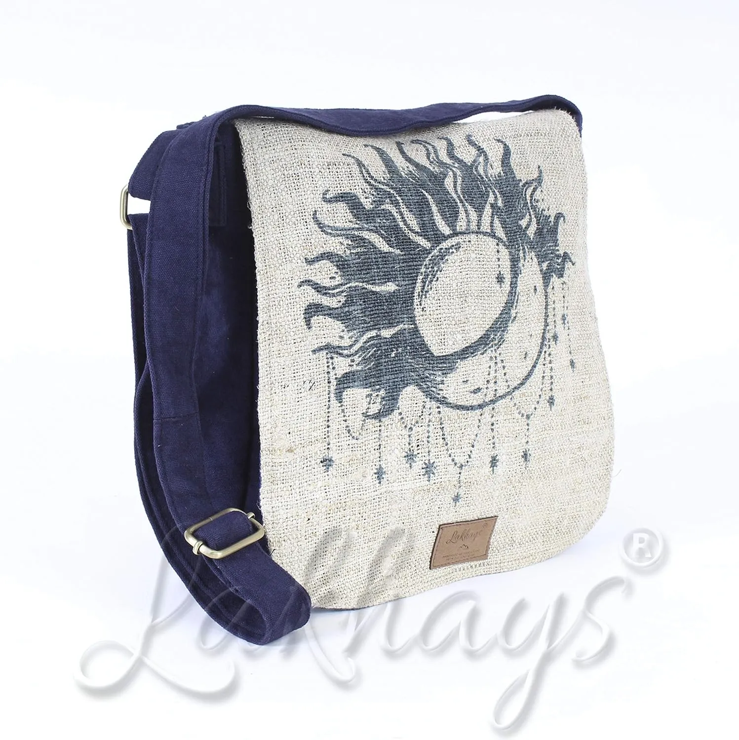 Pandora Hemp Messenger Bag