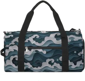 Paper Cut Style Pattern Gym Bag Sport Gym Tote Bag Lightweight Duffle Bag Carry On Weekender Bags for Women Men