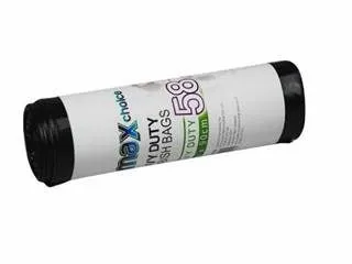 [PARA] 030192 HEAVY DUTY RUBBISH BAGS 58L 62X90CM