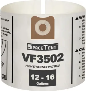 Part # RIDGID VF3502 Replacement Shop Vac Bags for Rigid 12, 14, and 16-Gallon Wet/Dry Vacuums, 5 Pack, 23743, Size A